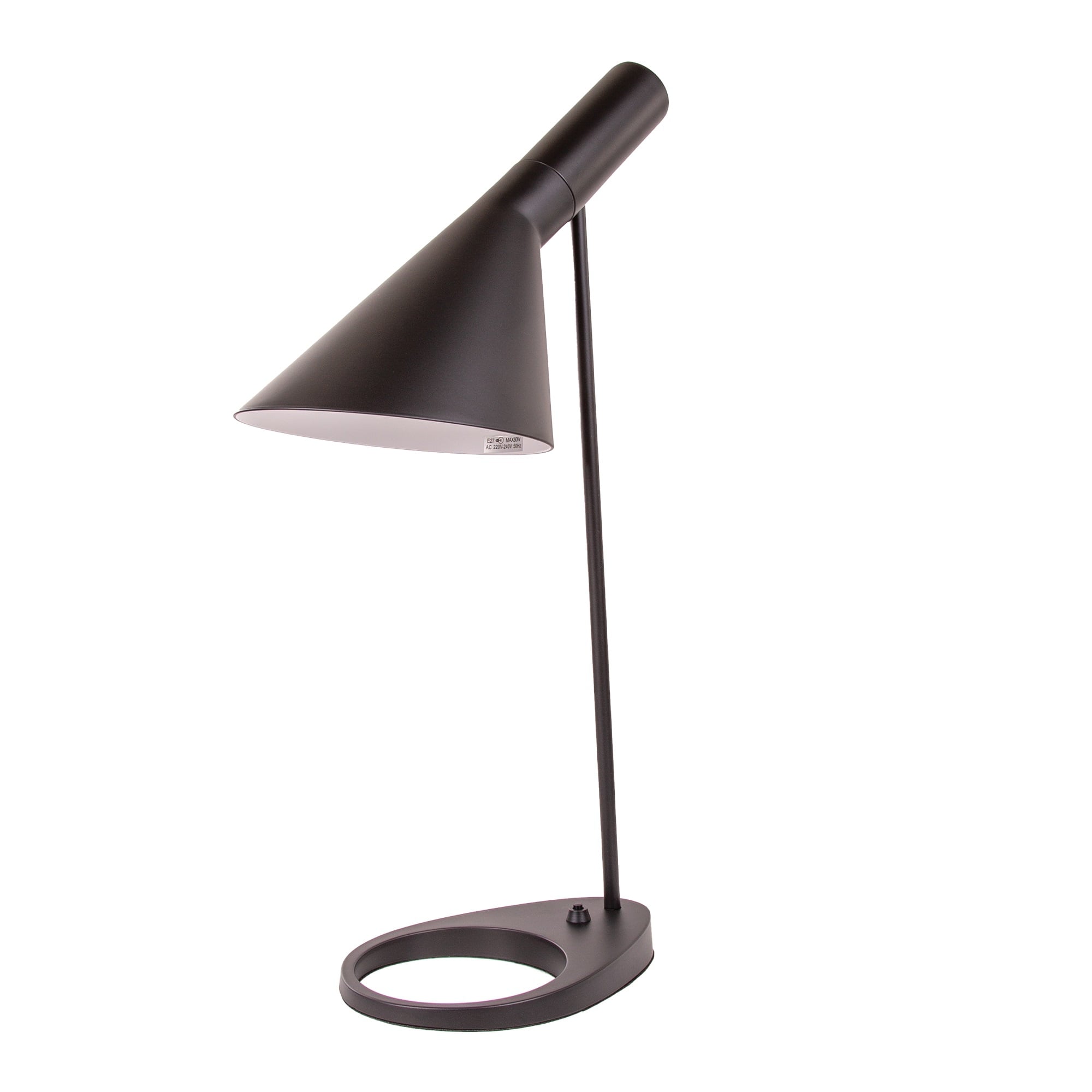 Arne Jacobsen style, Tabellen lys DD D AJ lampe svart