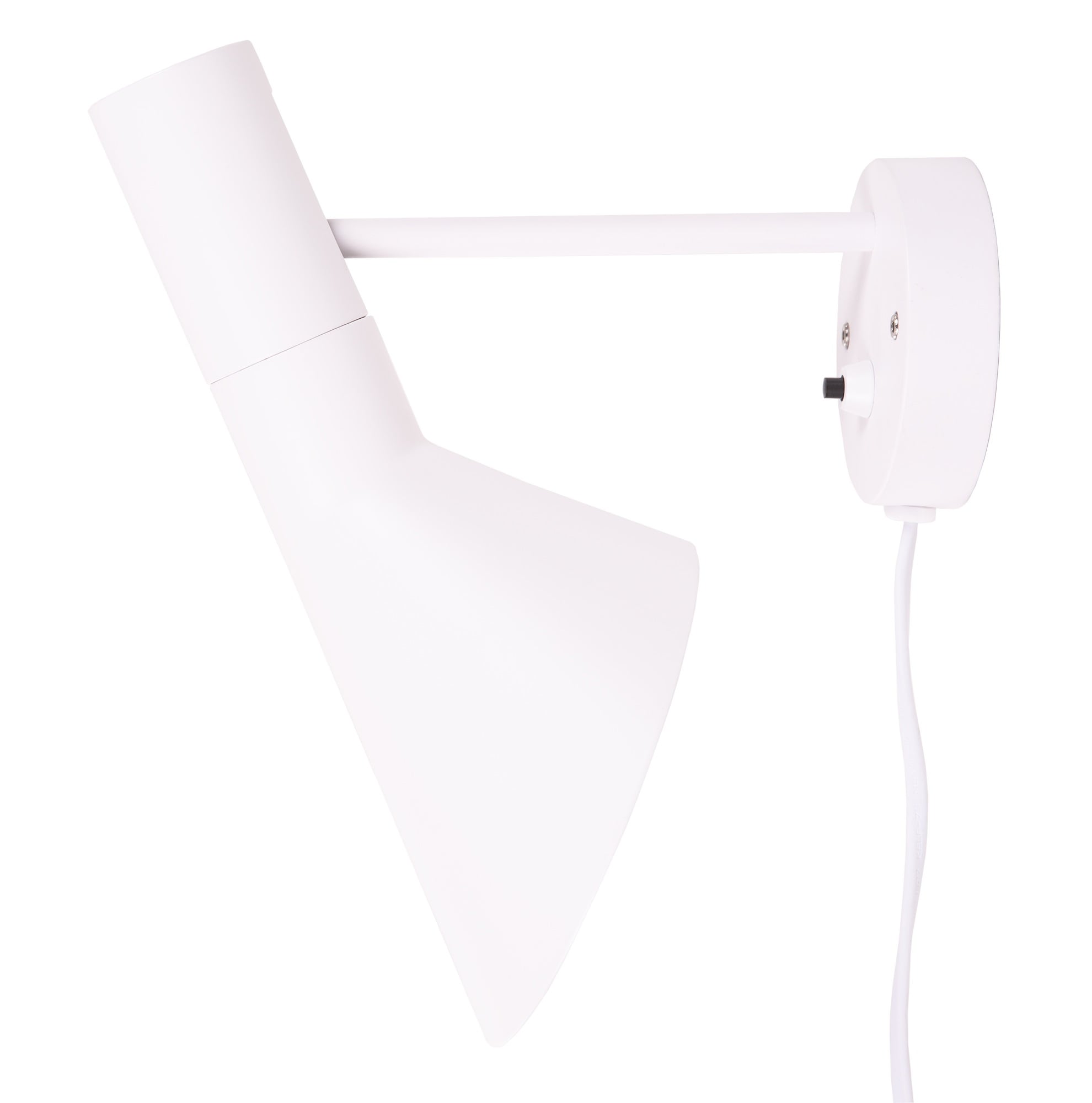 Arne Jacobsen style, Vegglampe DD D AJ lampe hvit