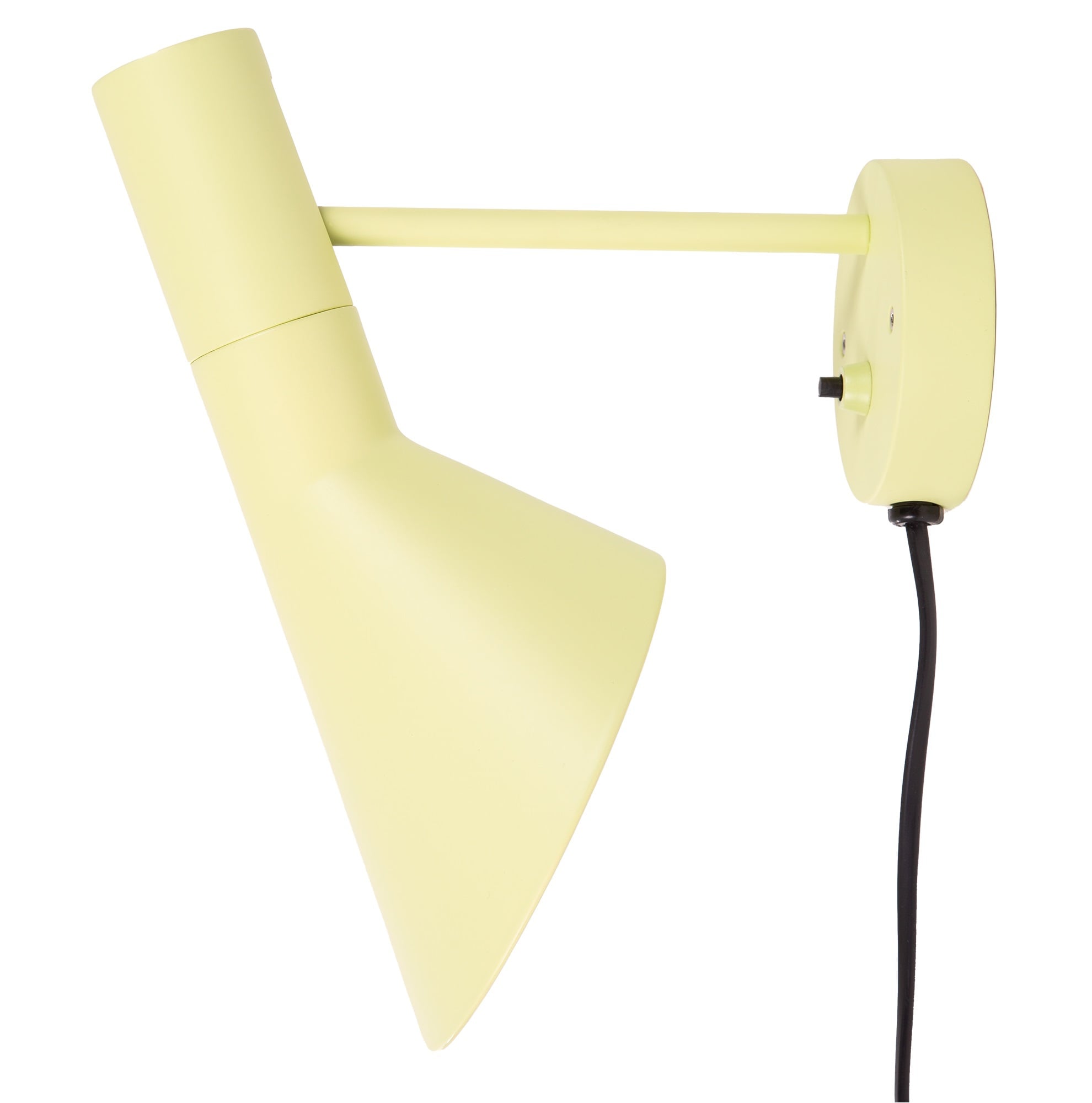Arne Jacobsen style, Vegglampe DD D AJ lampe gul