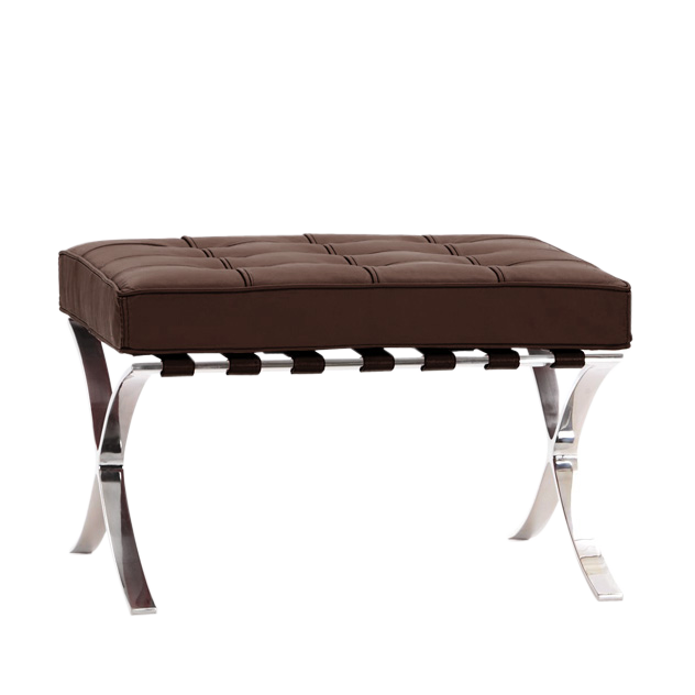 Ludwig Mies vd Rohe style, Ottoman Barcelona Pavillion brun