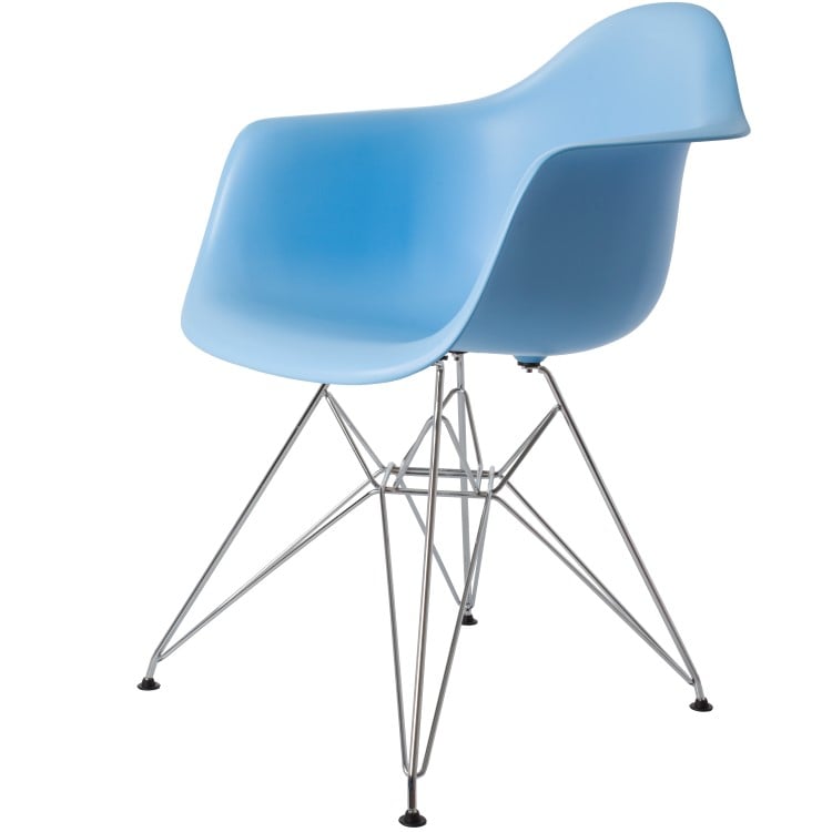 Charles Eames style, Spisestue stol DAR PP lyseblå