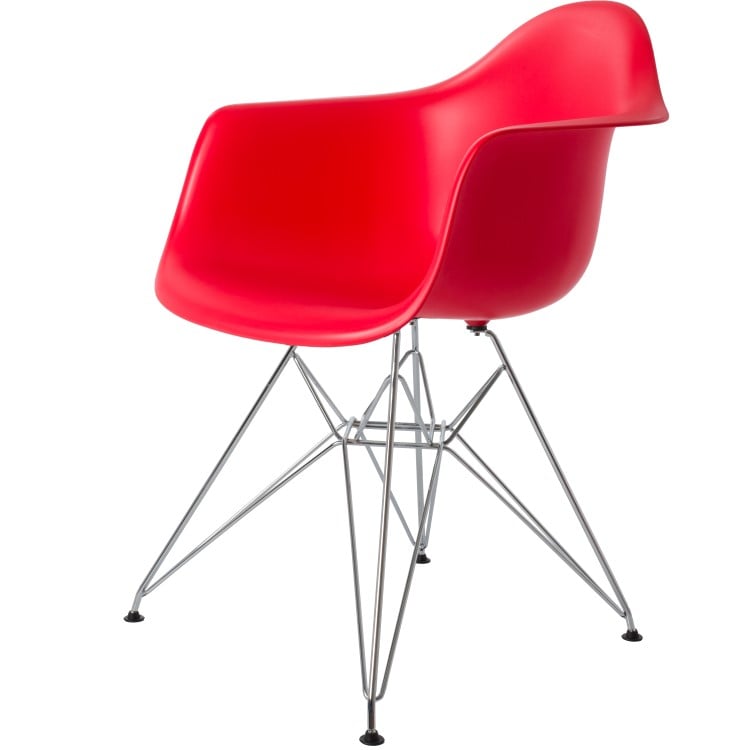 Charles Eames style, Spisestue stol DAR PP rød