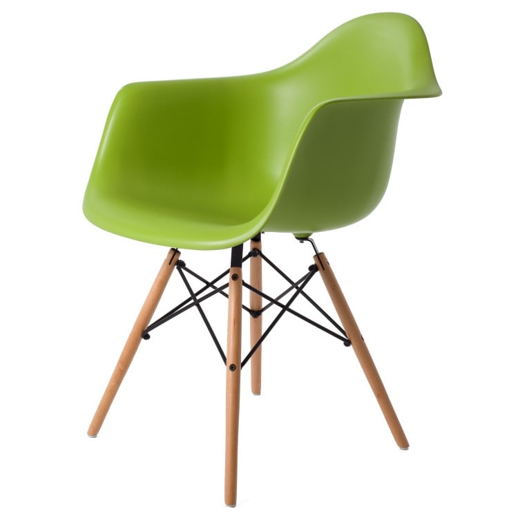 Charles Eames style, Spisestue stol DAW PP grønn