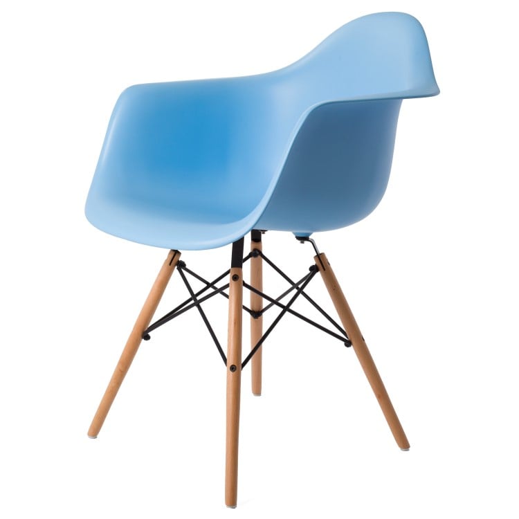 Charles Eames style, Spisestue stol DAW PP lyseblå
