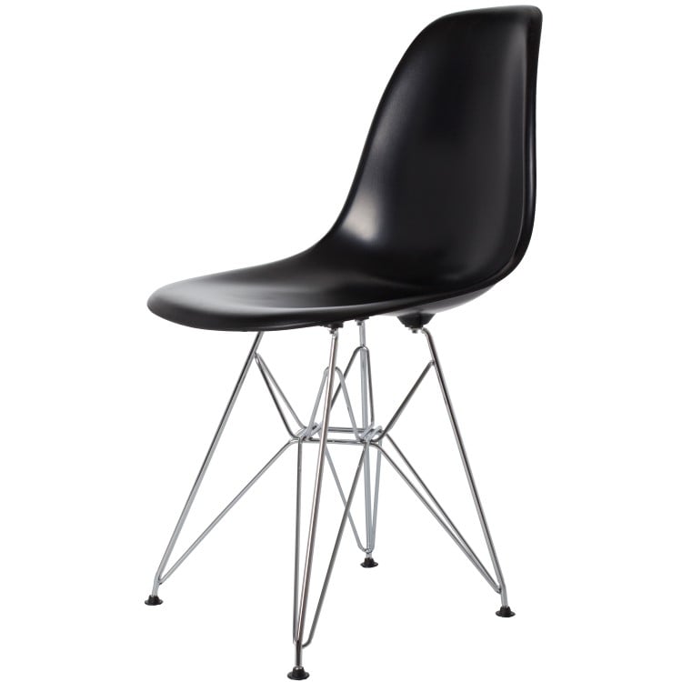 Charles Eames style, Spisestue stol DSR ABS svart