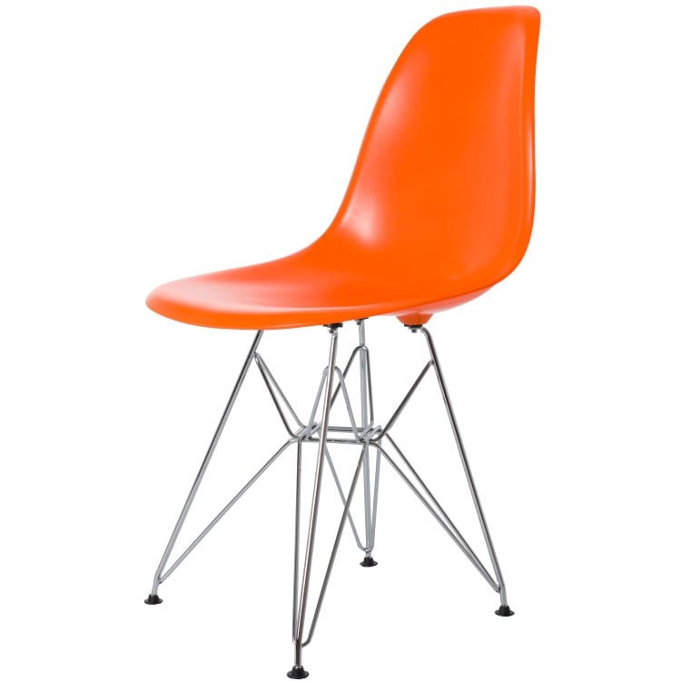 Charles Eames style, Spisestue stol DSR ABS oransj