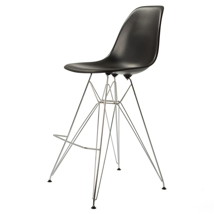 Charles Eames style, Barkrakk DSR matt PP svart