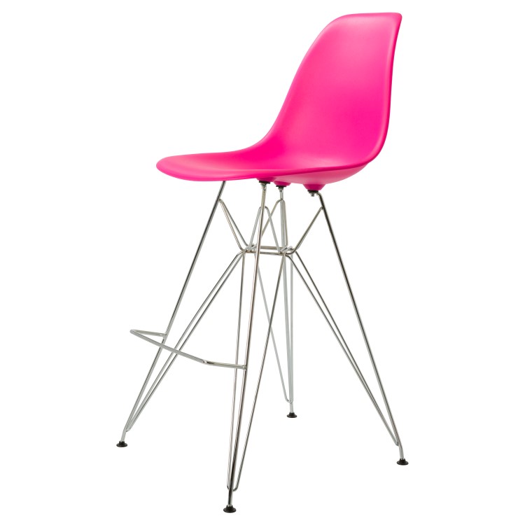 Charles Eames style, Barkrakk DSR matt PP neon rosa