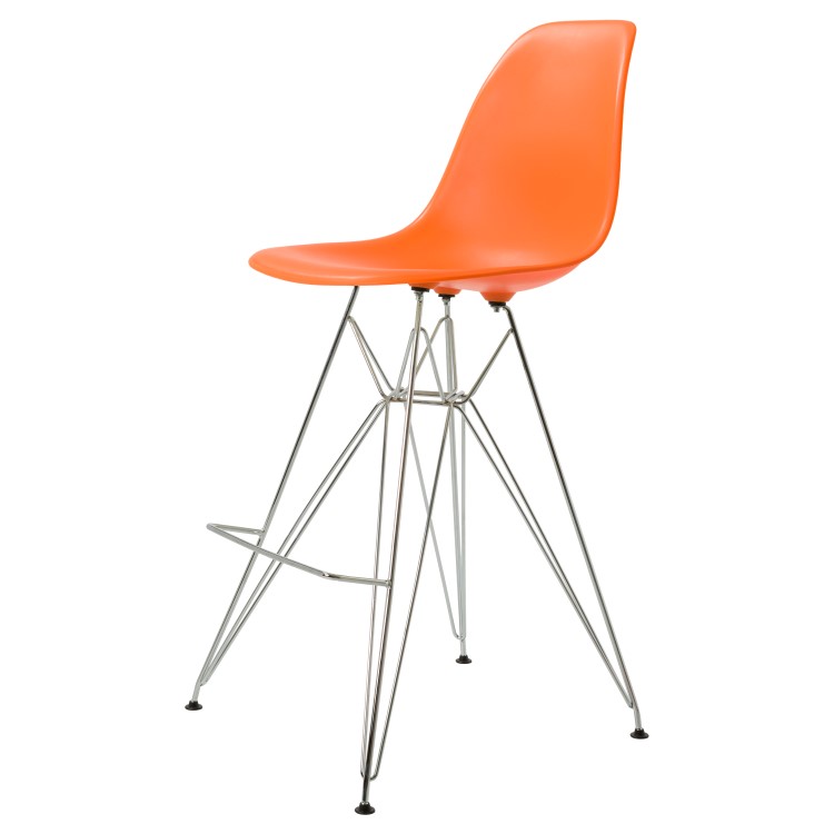 Charles Eames style, Barkrakk DSR matt PP oransj