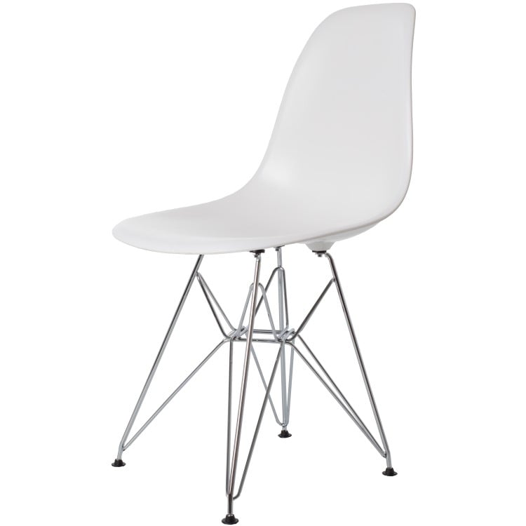 Charles Eames style, Spisestue stol DSR ABS hvit