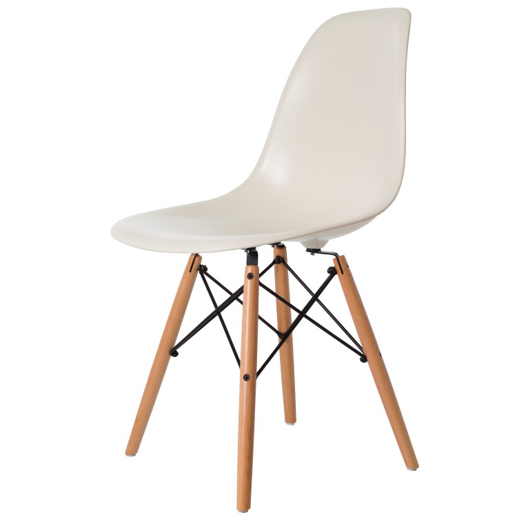 Charles Eames style, Spisestue stol DSW ABS creme