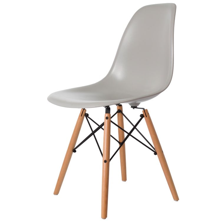 Charles Eames style, Spisestue stol DSW ABS lysegrå