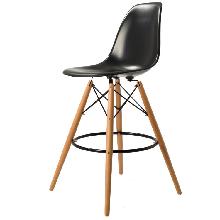 Charles Eames style, Barkrakk DSW krakk ABS svart