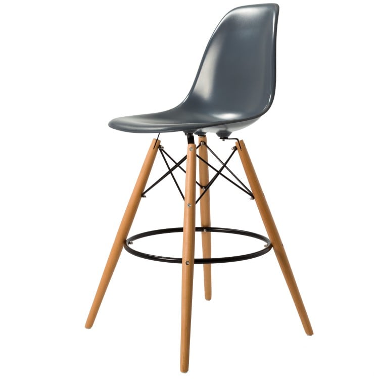 Charles Eames style, Barkrakk DSW krakk ABS mørkegrå