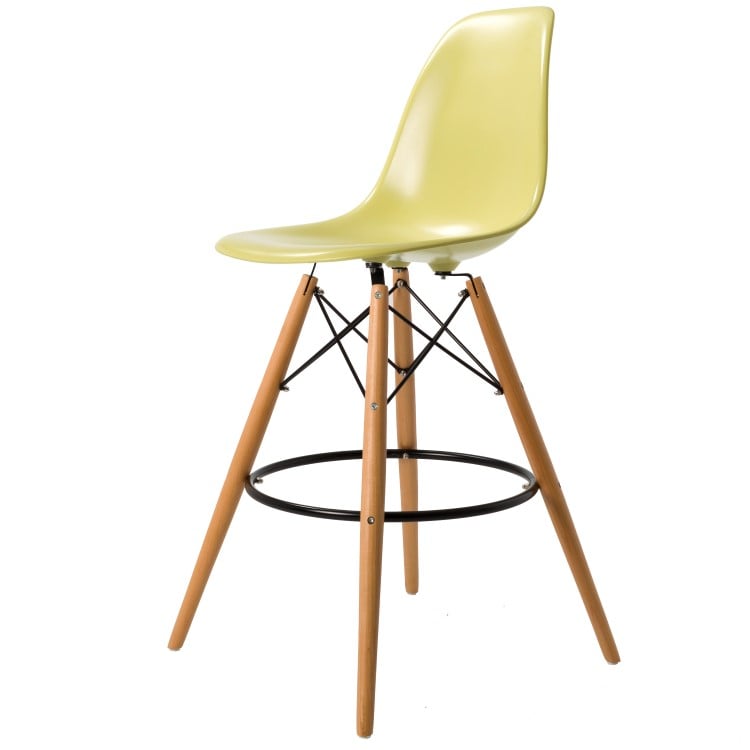 Charles Eames style, Barkrakk DSW krakk ABS olivengrønn