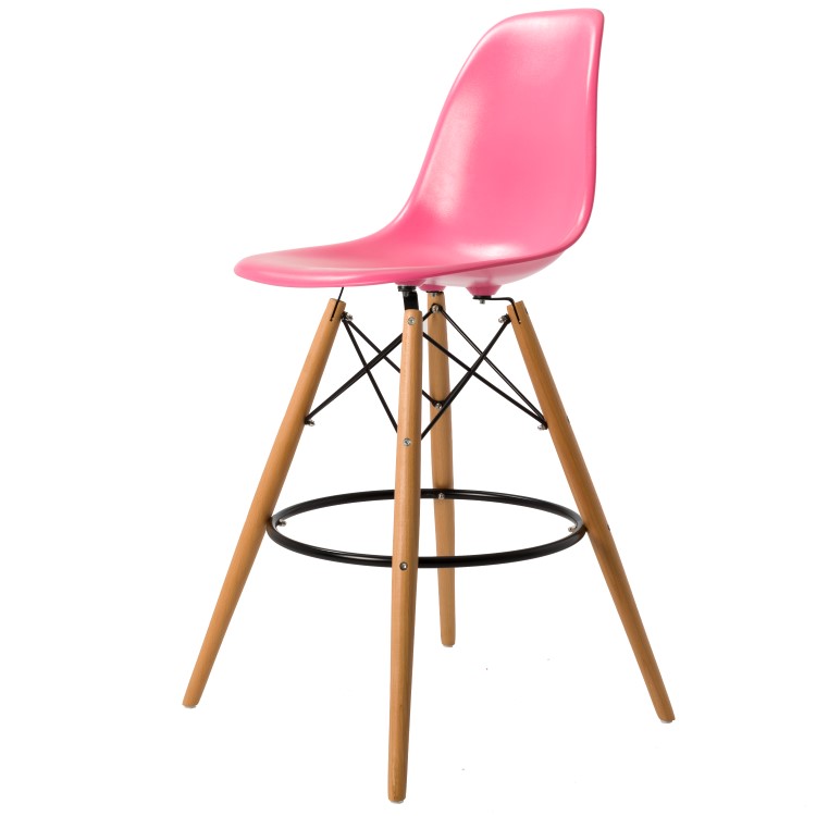 Charles Eames style, Barkrakk DSW krakk ABS rosa