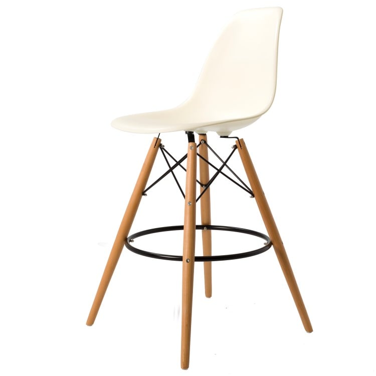Charles Eames style, Barkrakk DSW matt PP creme