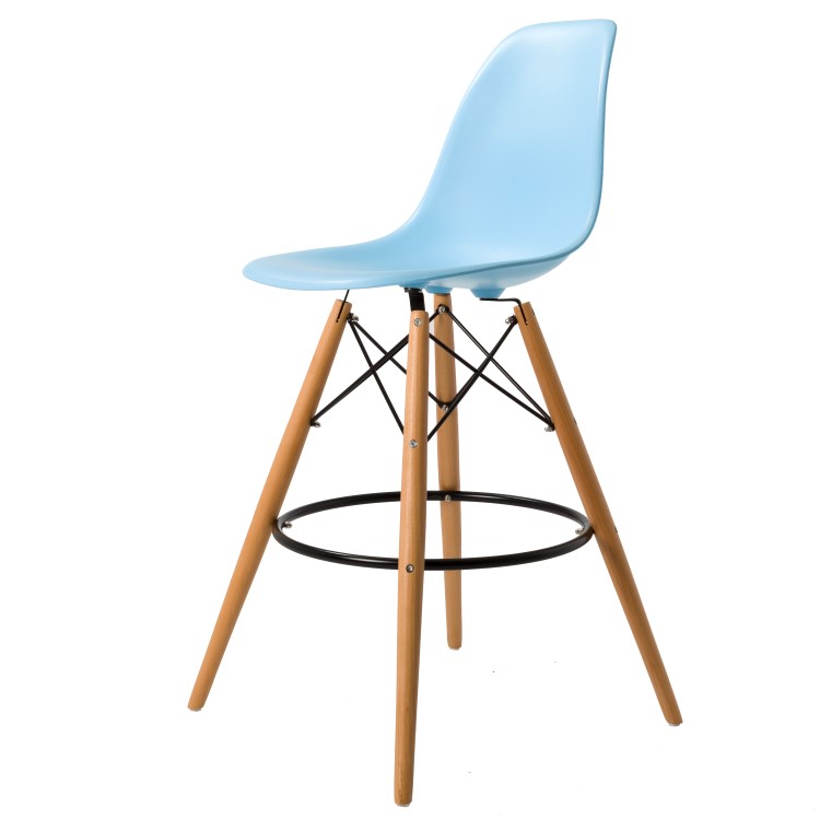 Charles Eames style, Barkrakk DSW matt PP lyseblå