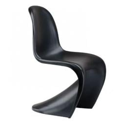 Verner Panton style, Spisestue stol Panton stol blank svart