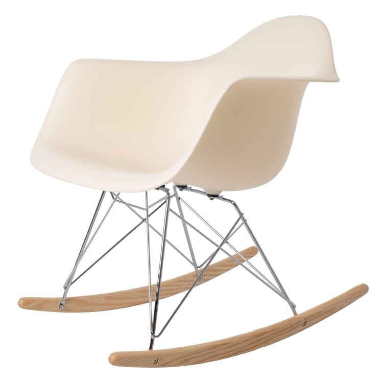 Charles Eames style, Gyngestol RAR Chrome Frame PP creme