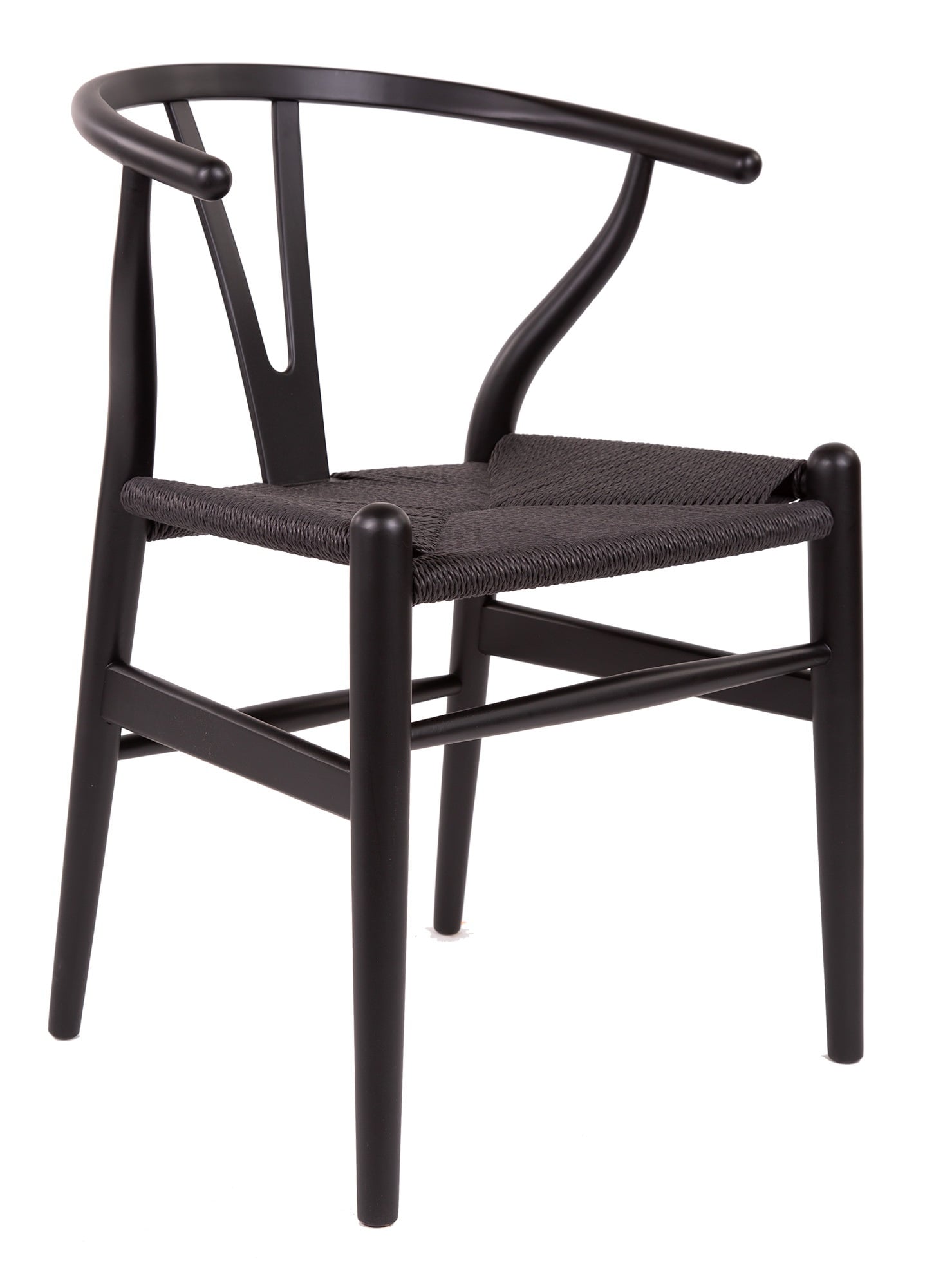 Wegner style, Spisestue stol Y-chair wishbone CH24 svart svart