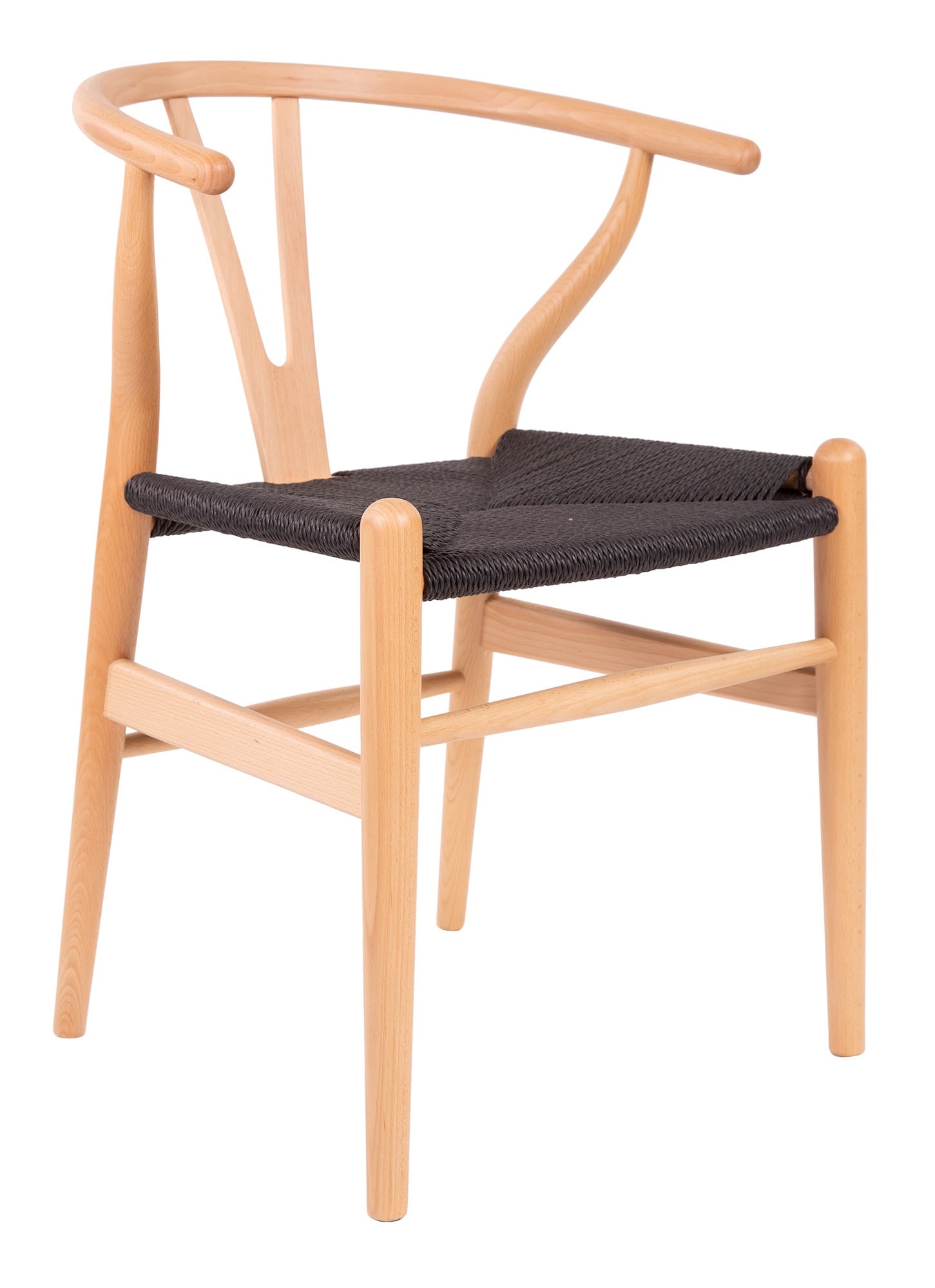 Wegner style, Spisestue stol Y-chair wishbone CH24 naturell svart