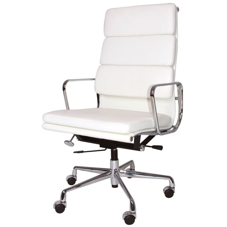 Charles Eames style, Styreleder EA219 lær hvit