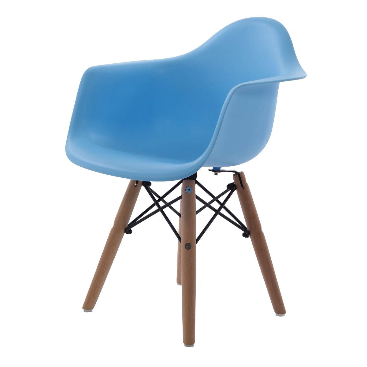 Charles Eames style, Barnestol DAW Junior lys blå