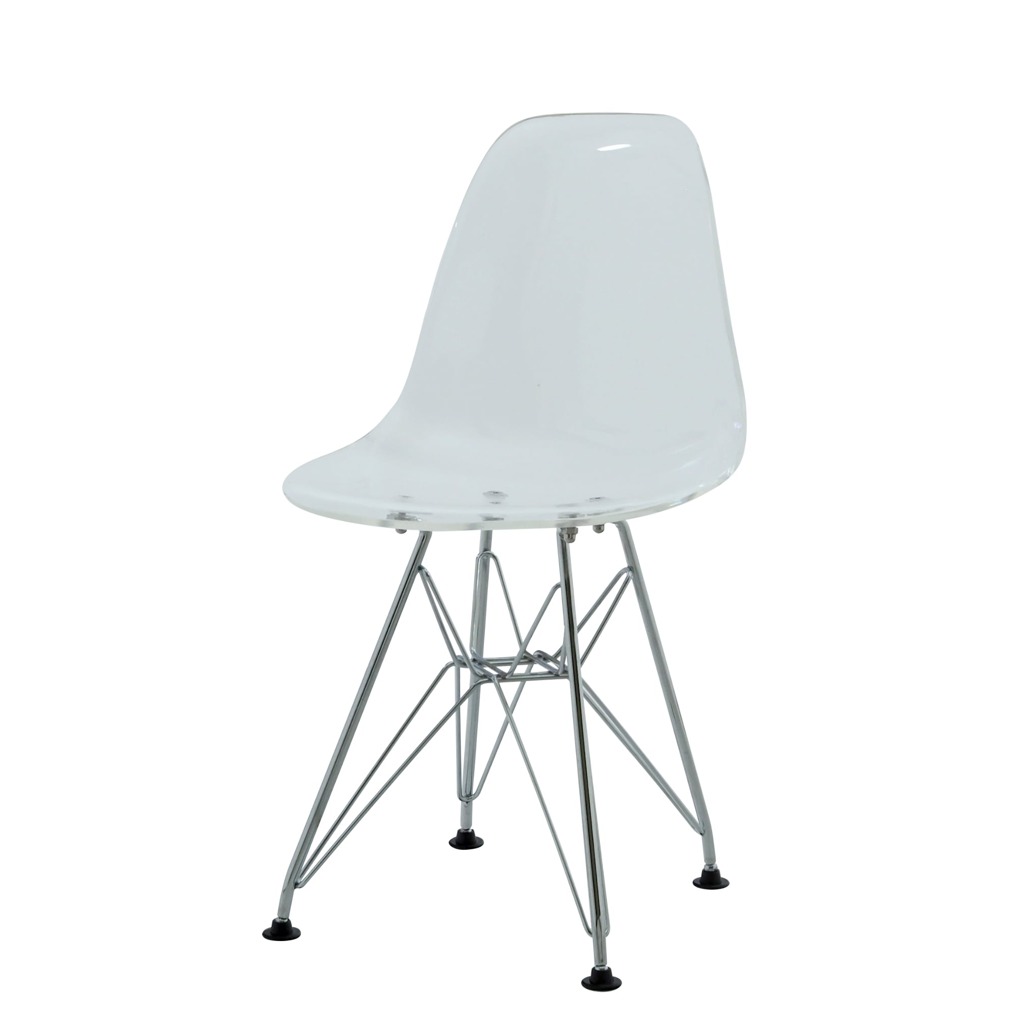 Charles Eames style, Barnestol DSR Junior transparant hvit