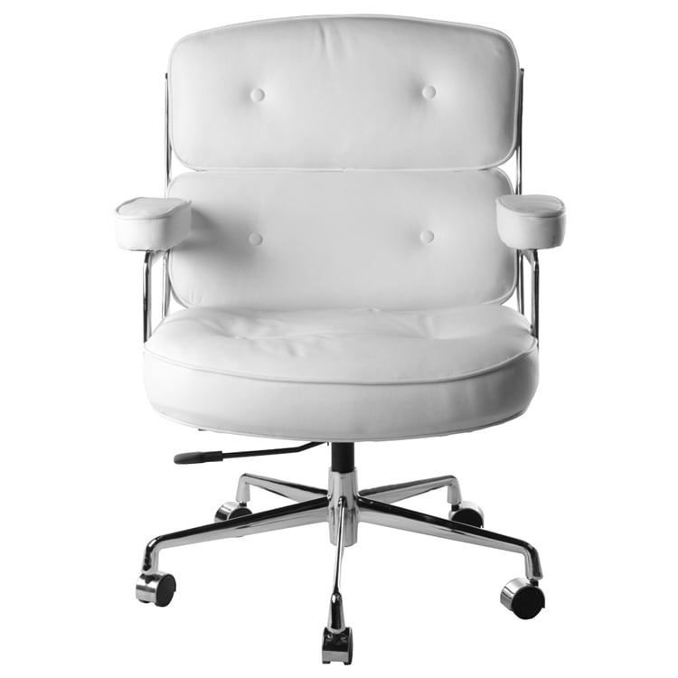 Charles Eames style, Kontorstol ES104 hvit