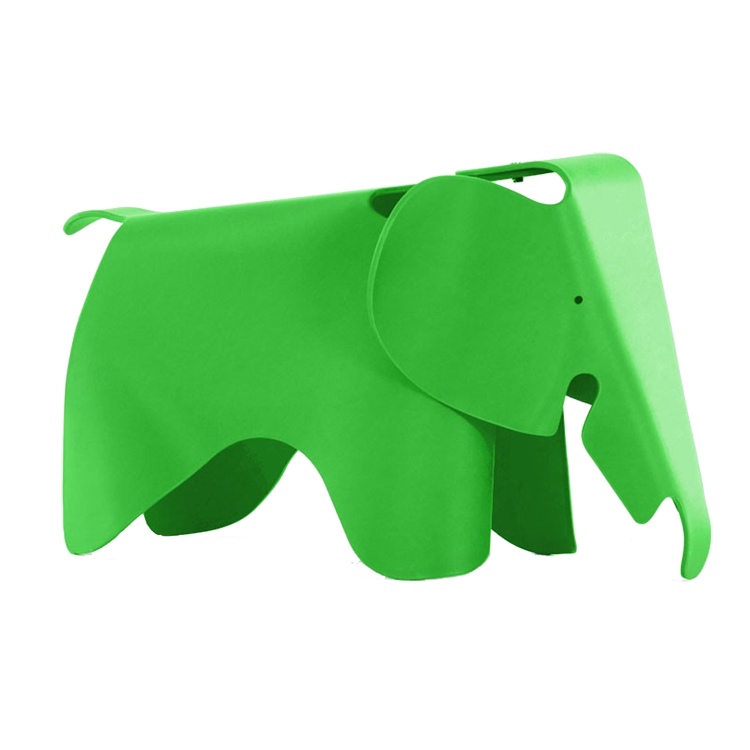 Charles Eames style, Elefant stol Elephant Junior Grønn