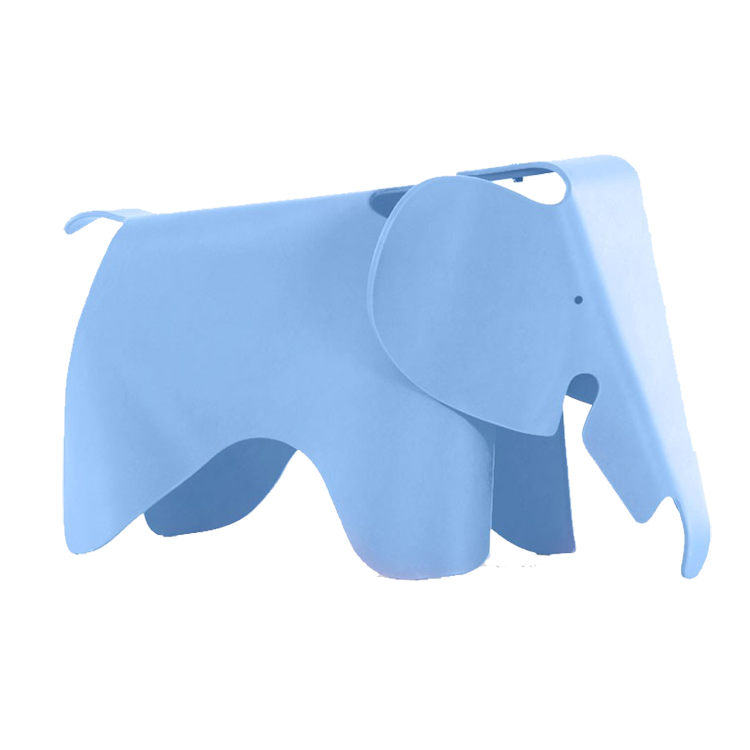 Charles Eames style, Elefant stol Elephant Junior lys blå