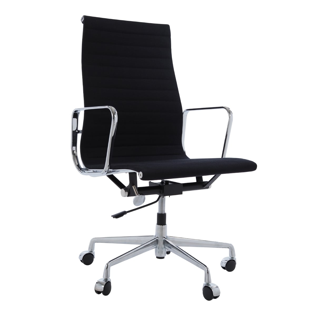 Charles Eames style, Kontorstol EA119 Hopsack svart