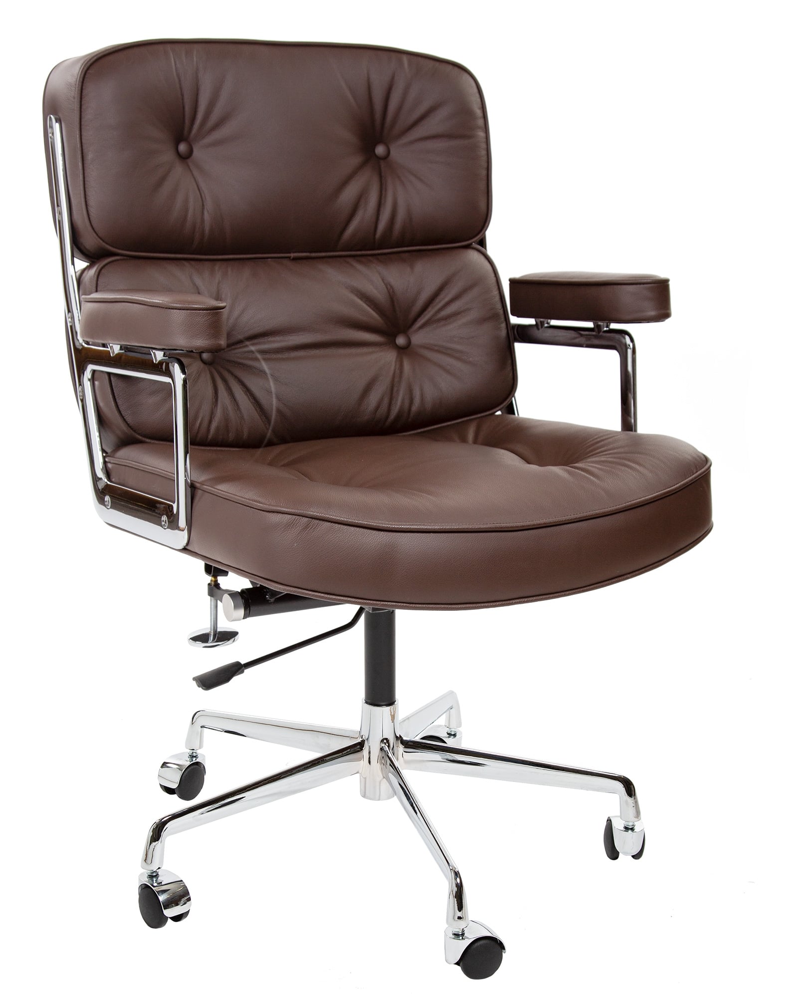 Charles Eames style, Kontorstol ES104 brun
