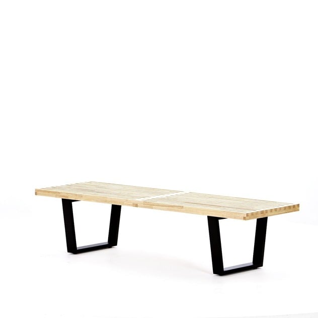 George Nelson style, Benk Nelson Bench Eik 152cm
