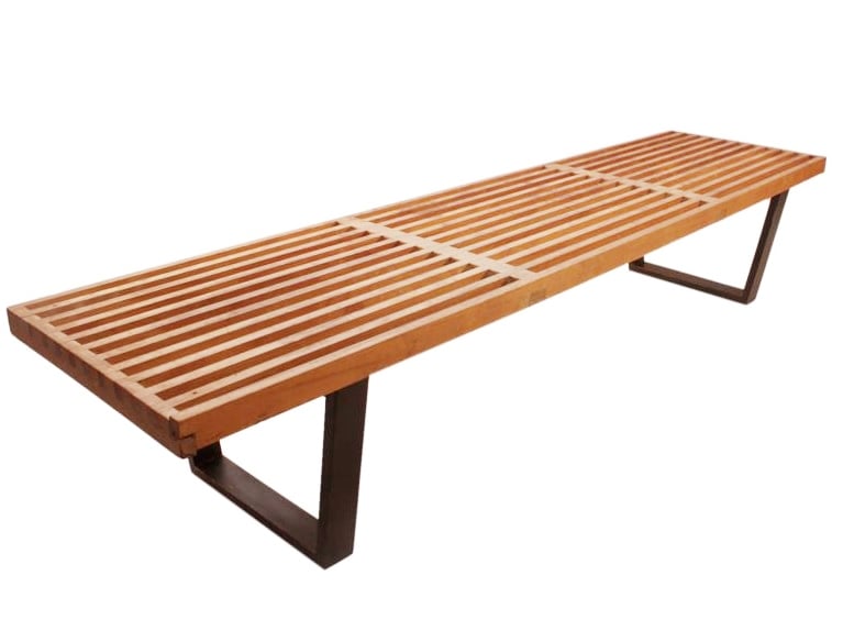 George Nelson style, Benk Nelson Bench Valnøtt 183cm