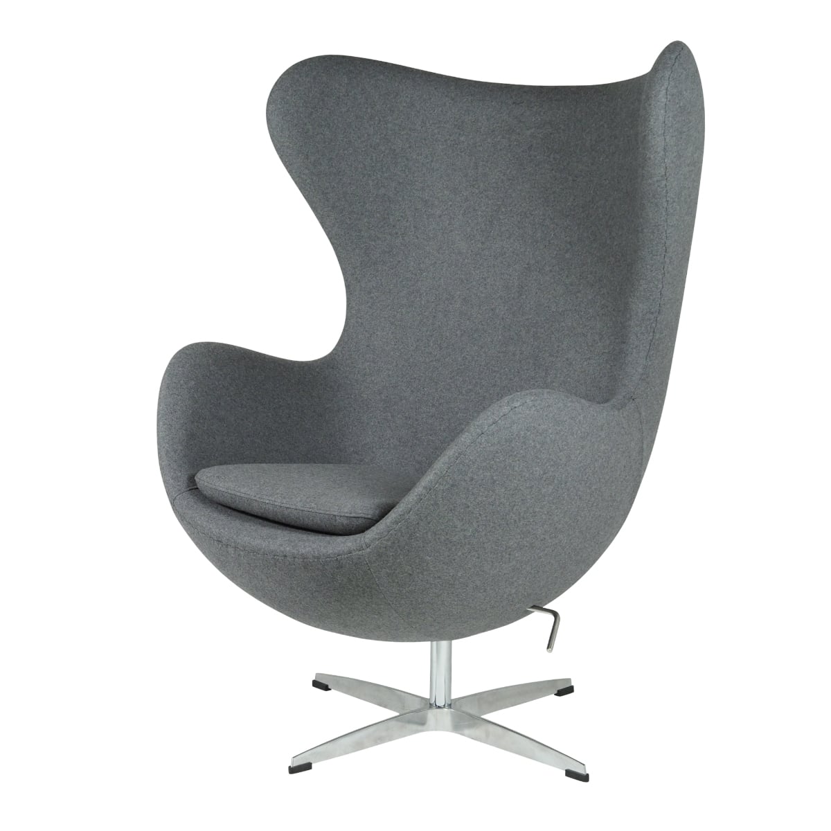 Arne Jacobsen style, Lounge stol Egg stol Cashmere grå