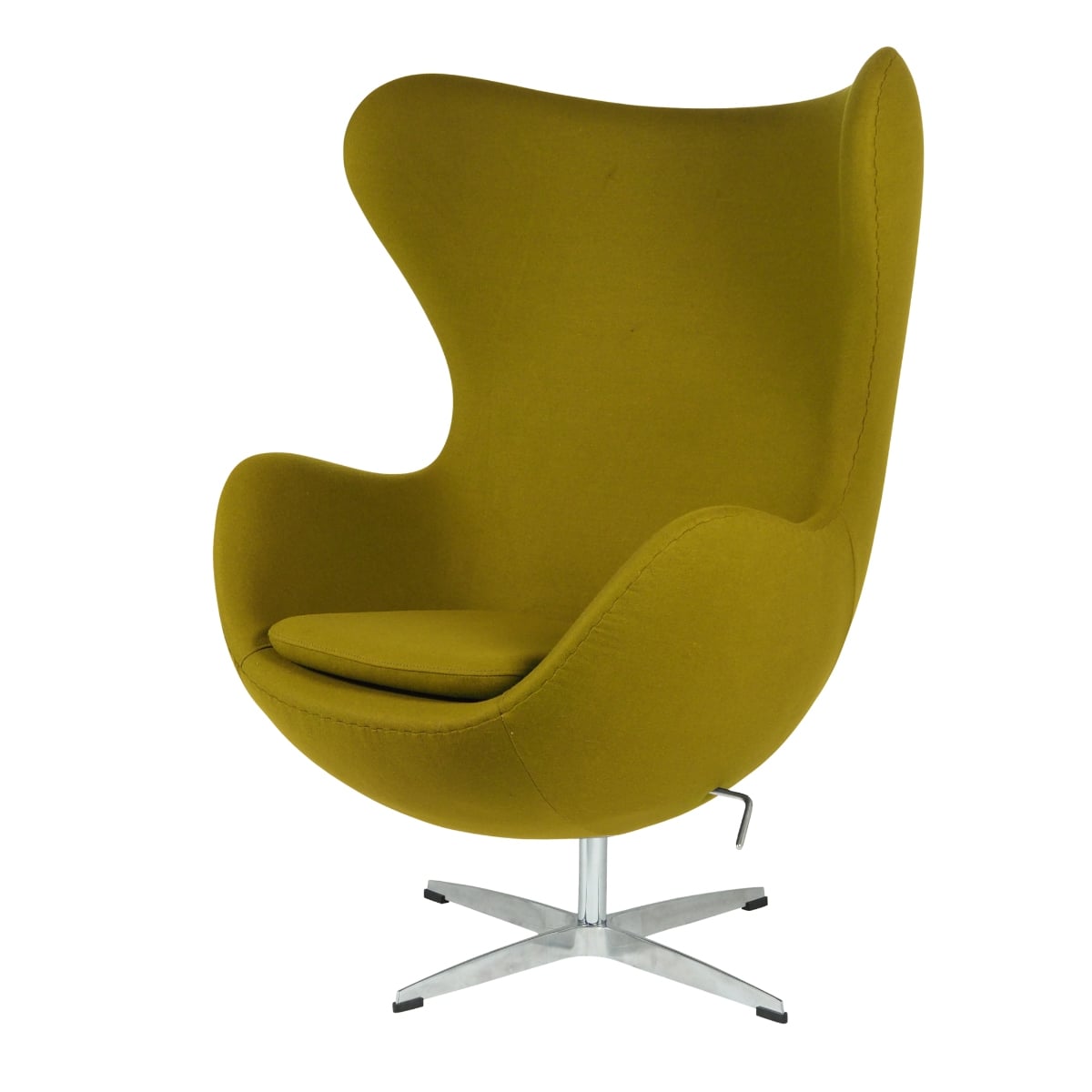 Arne Jacobsen style, Lounge stol Egg stol Cashmere olivengrønn