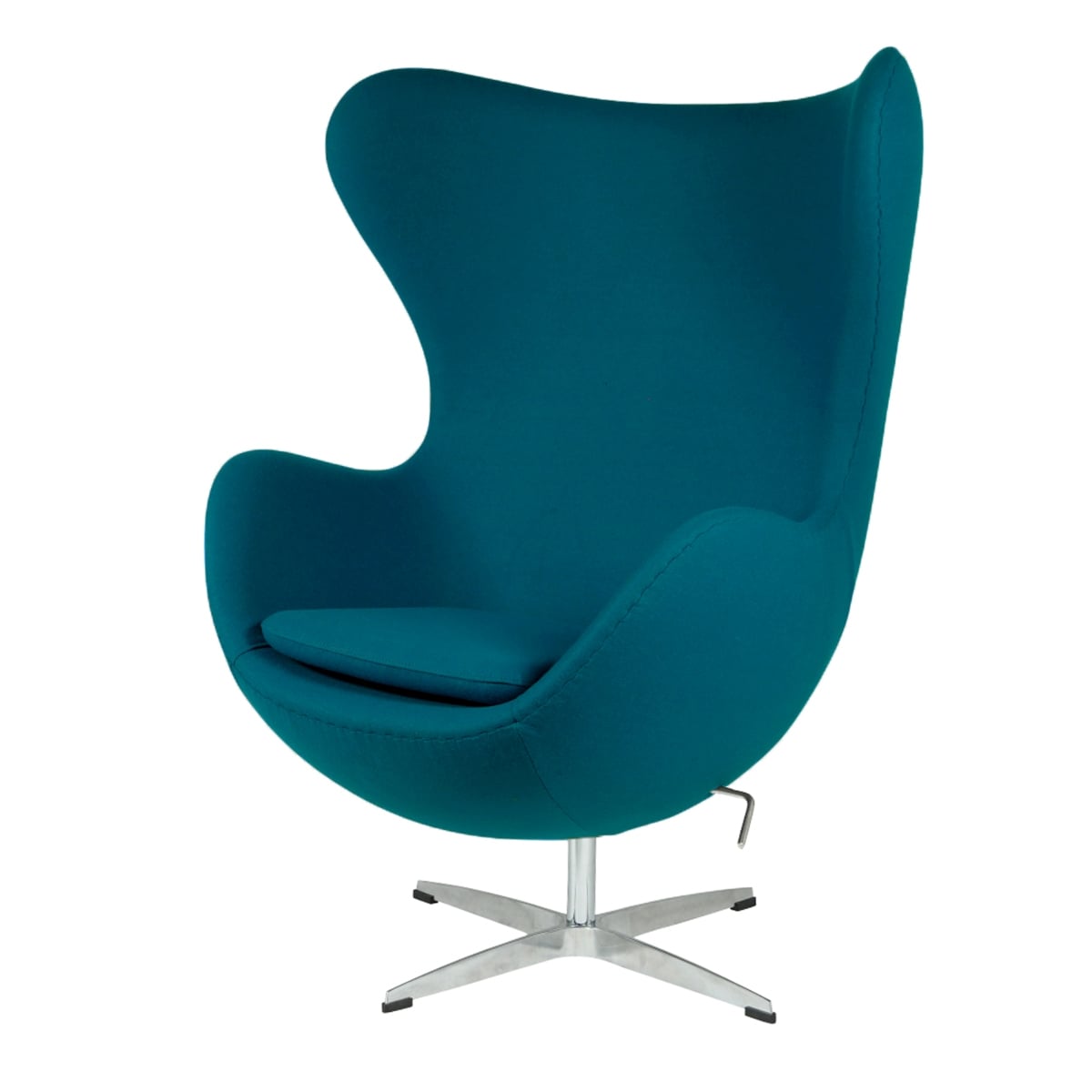 Arne Jacobsen style, Lounge stol Egg stol Cashmere blå