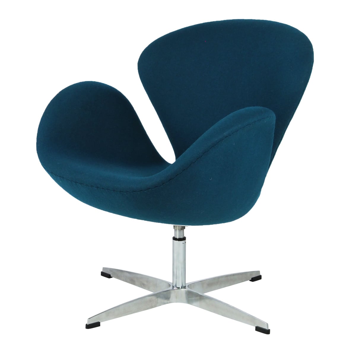 Arne Jacobsen style, Lounge stol Swan Cashmere mørk blå