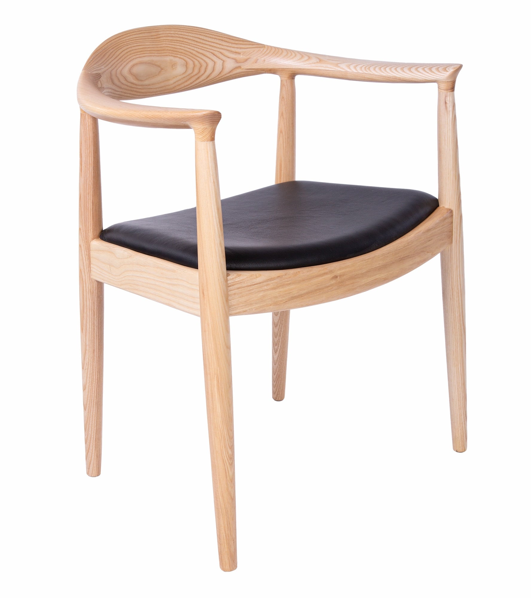 Wegner style, Spisestue stol kennedy chair lær natural
